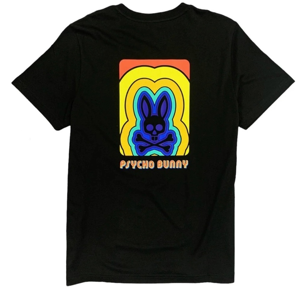 Psycho Bunny T-Shirt - Chelton - Black - Men size 2 /xxsmall